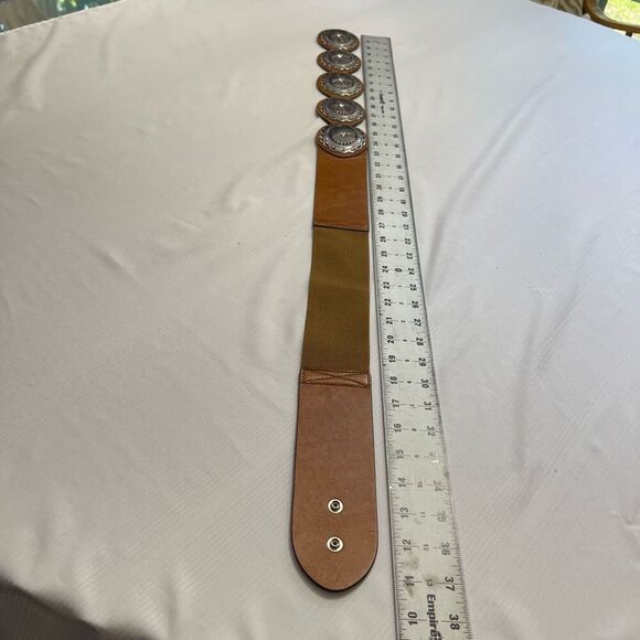 Chico’s Leather Belt Size Medium - Picture 3 of 8